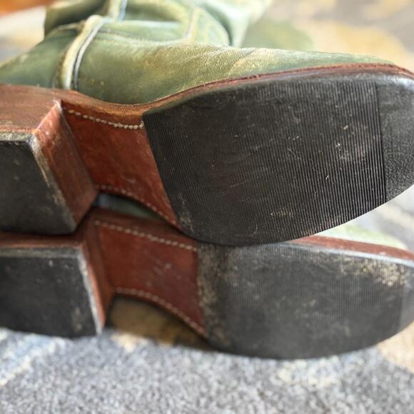 Vintage teal Frye 14L campus boots - Picture 7 of 7